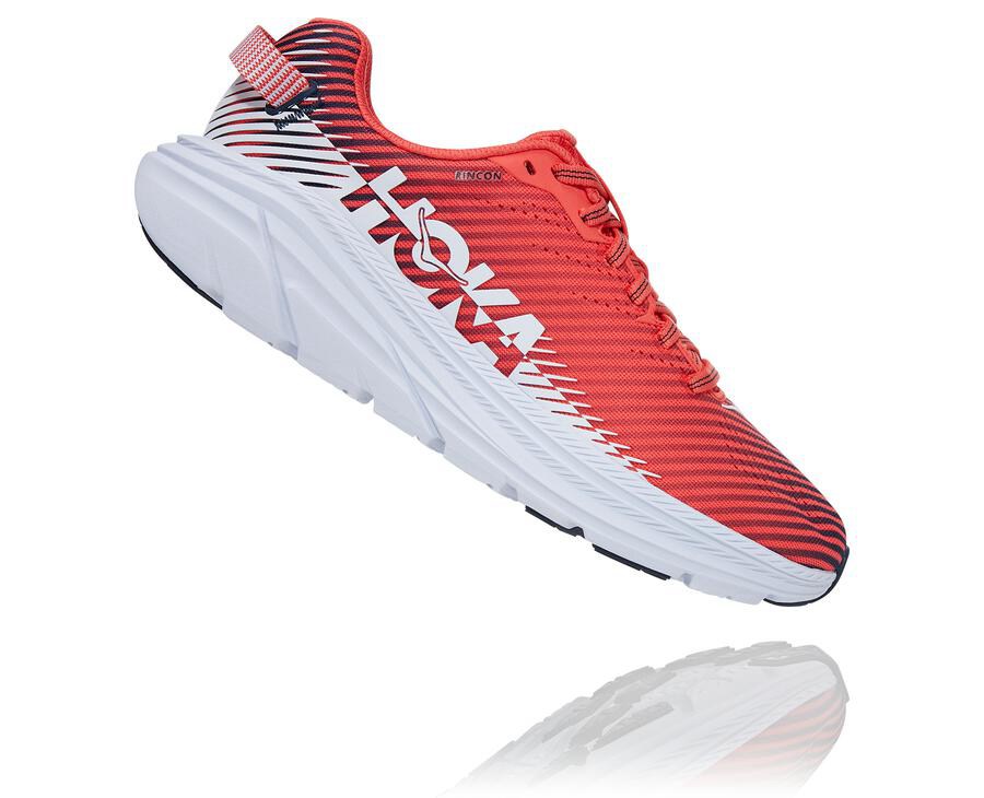 Tenis Hoka One One Feminino Vermelhas/Branco - Rincon 2 - 106-SJCAWB